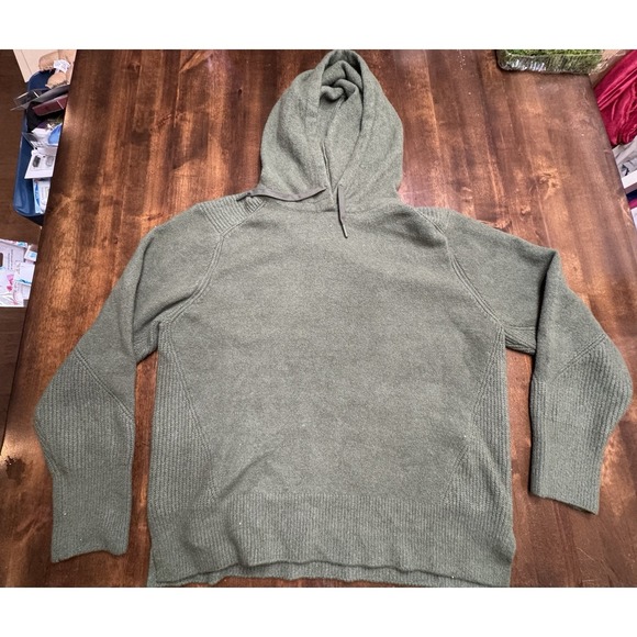 New .. Time and Tru Hooded Sweater - Army Green - L Time and Tru Size: L - Picture 8 of 15